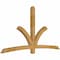 Ekena Millwork Davenport Rough Sawn Timber Gable Bracket, Western Red Cedar, 96"W x 52"H x 4"D x 4"F, 13/12 Pitch GBW096X52X0404DAV00RWR - alternate 2
